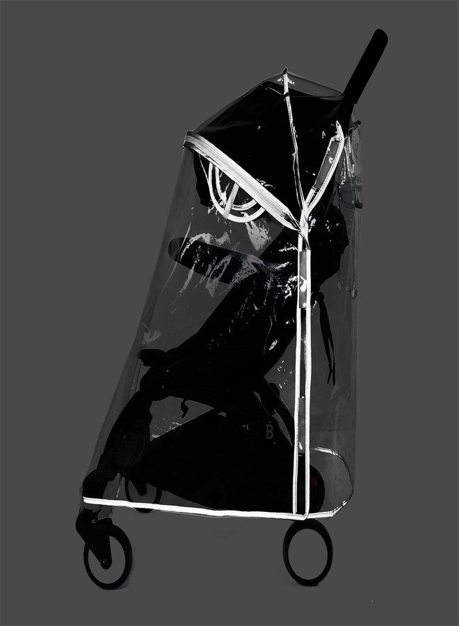 Ezkindheit HighEnd Thicking EVA RainCover for Compact Foldable Stroller,Fit BBZYOYO Perfectly,Weather Shield with Waterproof Zipper Opening,Reflective Safety Edging & Full Coverage Design,Ideal for Urban Travel. - Image 5