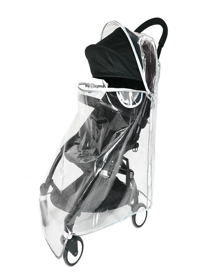 Ezkindheit HighEnd Thicking EVA RainCover for Compact Foldable Stroller,Fit BBZYOYO Perfectly,Weather Shield with Waterproof Zipper Opening,Reflective Safety Edging & Full Coverage Design,Ideal for Urban Travel. - Image 3