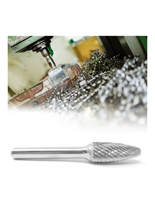 NIBEMINENT Double Cut Tungsten Carbide Burr Bit Silver 7.00X1.20X1.20cm  - Image 3