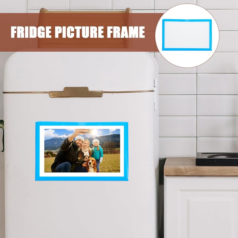 Magnetic Picture Frame Sleeve A5 Horizontal Colorful Soft Magnetic Photo Holder for Refrigerator for Refrigerator Photo Sleeves for Home Décor and Office Organization - Image 4
