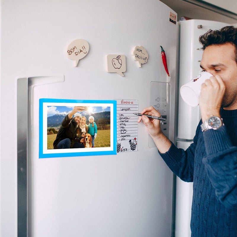 Magnetic Picture Frame Sleeve A5 Horizontal Colorful Soft Magnetic Photo Holder for Refrigerator for Refrigerator Photo Sleeves for Home Décor and Office Organization - Image 5