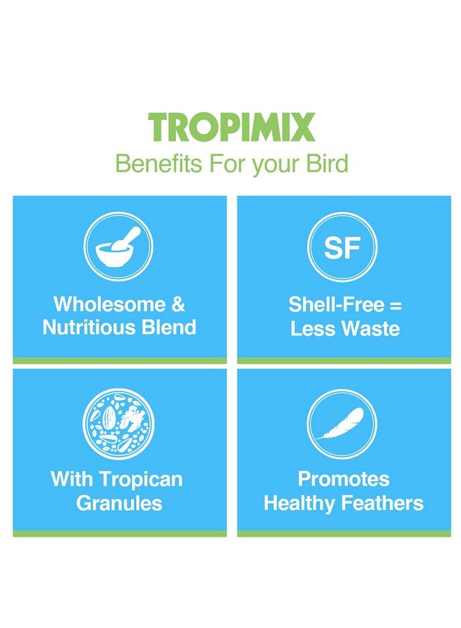 Hari Hagen Tropimix Enrichment Food For Small Parrots, 4 Lb. (1.8 Kg)  Hari Small Parrot Food With Seeds, Fruit, Nuts, Vegetables, Grains, And Legumes - Image 5