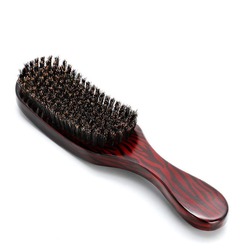 Hair Brush Boar Bristle Styling Brush With Brown Beech Wood Handle Paddle Hair Brush for Men Women Long Short Thick Thin Curly Frizzy Wavy Dry or Damaged Hair No More 95