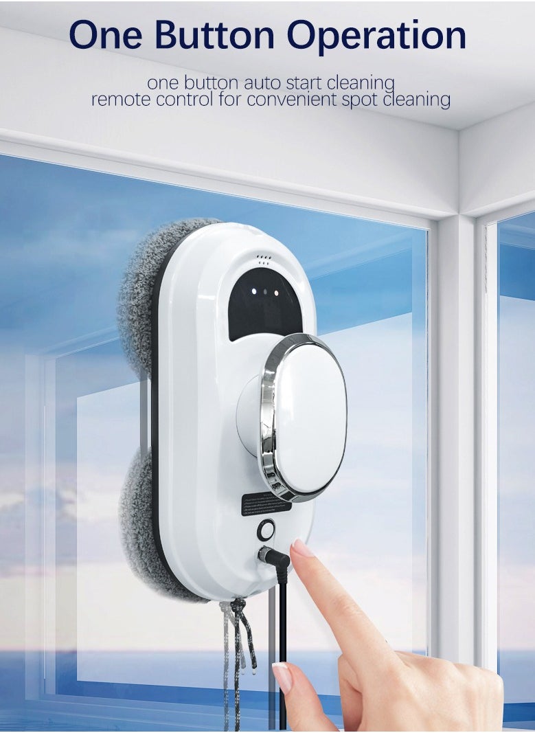 Joshberg Intelligent Window Cleaning Robot Vacuum Cleaner Robot Window Cleaner Automatic Water Spray Function Anti-fall Magnetic Glass Home Cleaning Machine  - Image 2