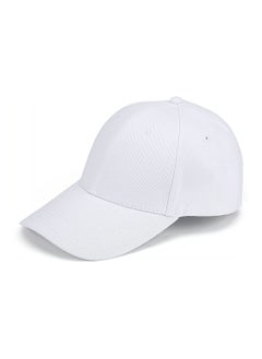 Excefore White Baseball Hats Plain Adjustable Baseball Cap Classic Panel Hat Fashionable Dad Hat Fit Outdoor Sports Sun Hat in Summer Fits Men Women  - Image 2