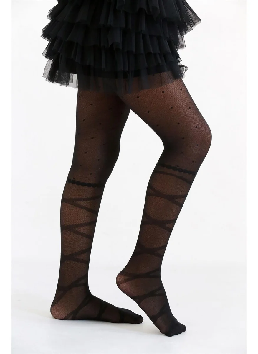 دايمود Mine Kids Tights (Sewn with Traces) Black