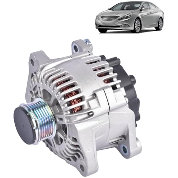 TEKKOAUTO Alternator Replacement for Hyundai Sonata Kia Forte Optima Rondo 2.0 2.4L 2006-2013 37300-2G100 11189 2655544 12V 110AMP - Image 1