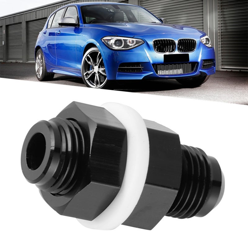 AN6 Bulkhead Fuel Fitting: Black Anodized Aluminum, High Flow Splitter, Anti-Corrosion - Durable, Stable Performance, Lightweight for Most Liquid or Gas Applications - Image 4