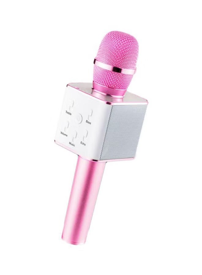 توكسون ميكرفون كاريوكي لاسلكي طراز Q7 2.72E+12 وردي/أبيض - Image 1
