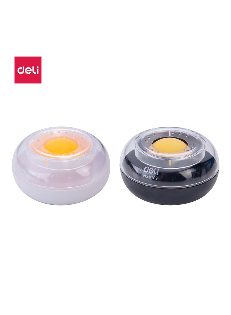 Deli E9109 Finger Moistener - High-Quality GPPS, 蠁90脳35mm, Transparent Tube, Assorted Colors - Image 1