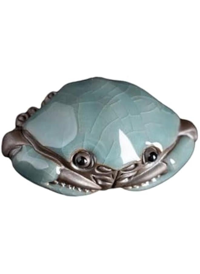 Ceramic Tea Pets Tea Pet Miniature Accessory Clay Tea Pets Tea Lovers Warming Gift Souvenir Artistic Crab Tea Pet - Image 1