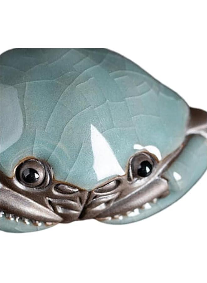 Ceramic Tea Pets Tea Pet Miniature Accessory Clay Tea Pets Tea Lovers Warming Gift Souvenir Artistic Crab Tea Pet - Image 2