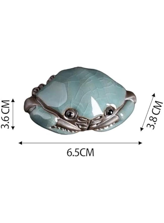 Ceramic Tea Pets Tea Pet Miniature Accessory Clay Tea Pets Tea Lovers Warming Gift Souvenir Artistic Crab Tea Pet - Image 3