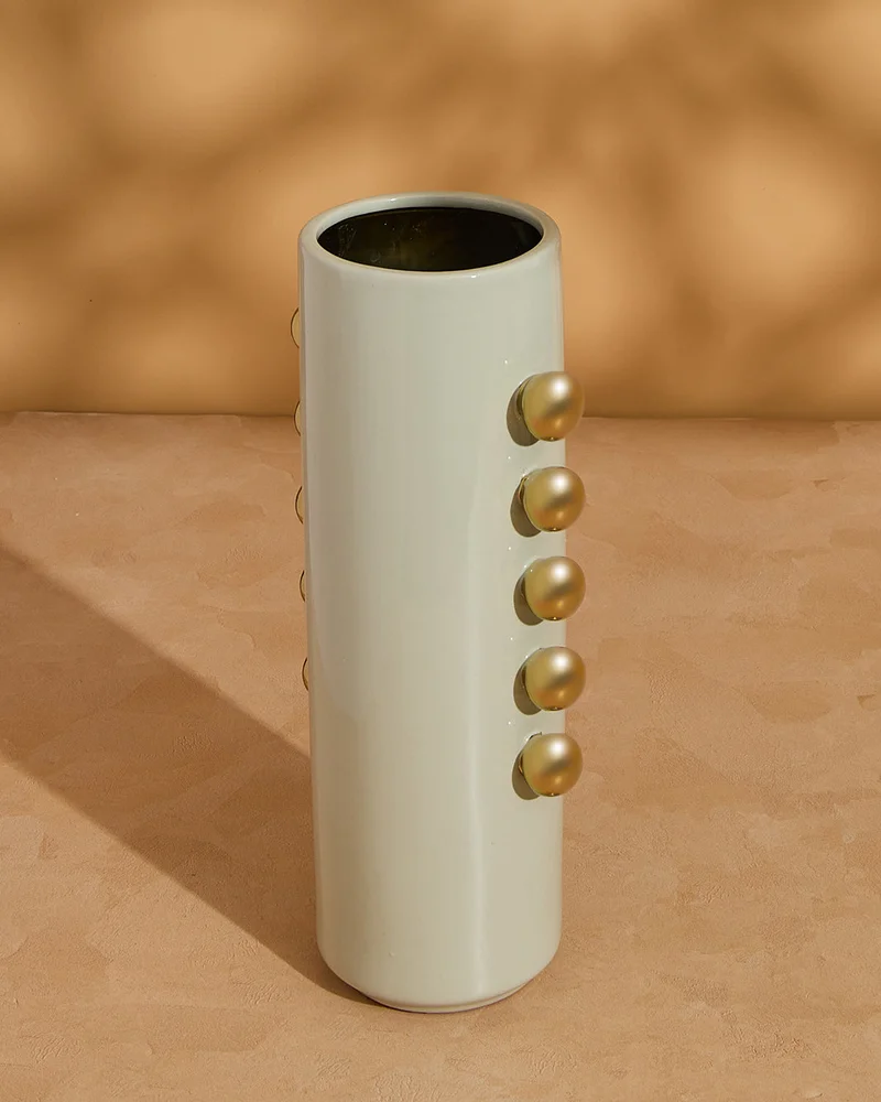 REDTAG Beige Aria Vase (Large)