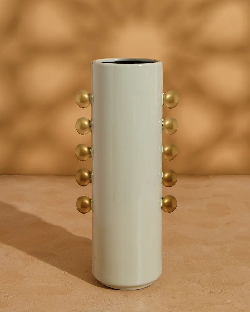 REDTAG Beige Aria Vase (Large)
