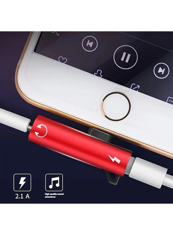 5pcs 3.5mm Audio and Type C to Lightning Adapter Dual Function Headphone Charging Converter - Image 4