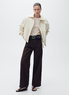 MANGO Short-Sleeved Knitted Cotton Sweater  - Image 5