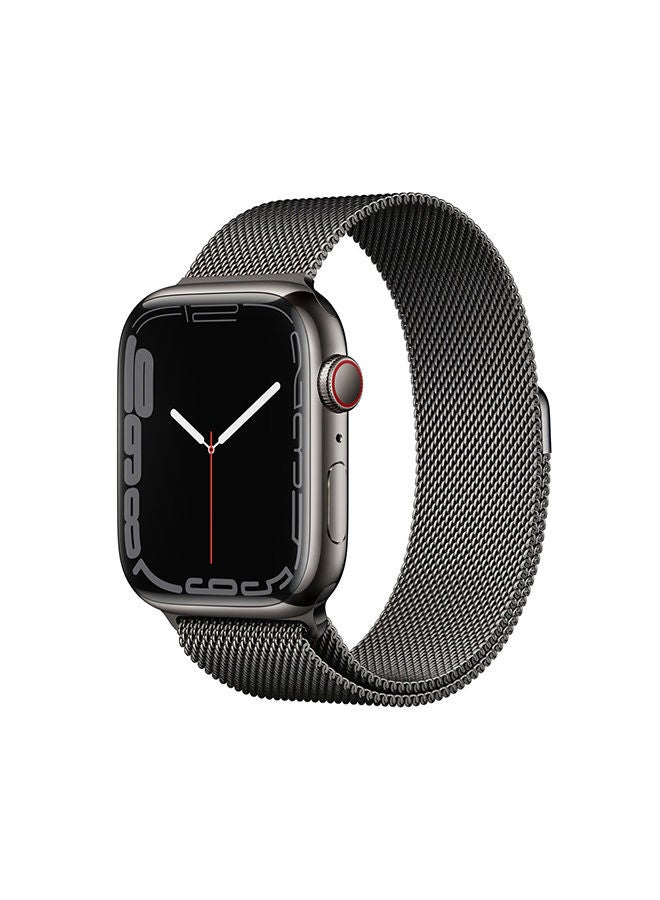 O Ozone Milanese Loop Metal Bands For Apple Watch Series 10 | Ultra 2 | 8 Ultra | 9 | 8 | 7 | 6, 49/46/45/44/42mm , Magnetic Mesh Wristbands- Black  - Image 1