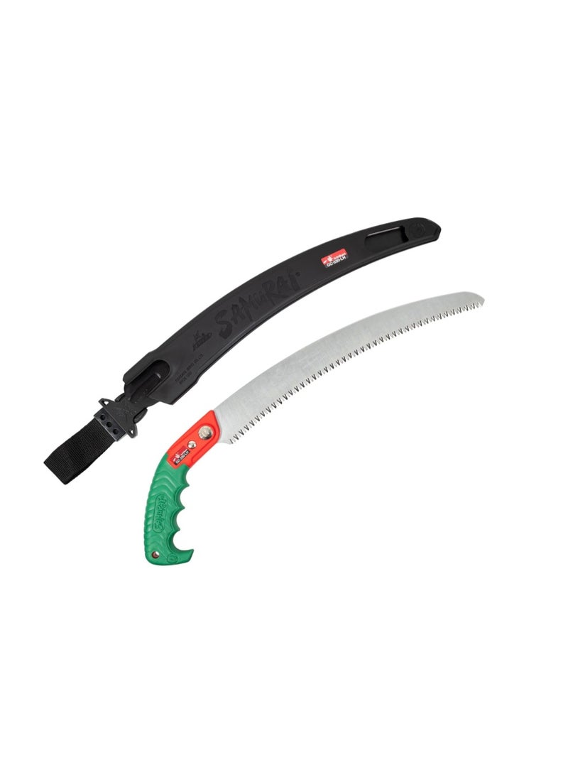 Samurai Ichiban 13" Curved Pruning Saw with Scabbard (C-330-LH) - Image 1