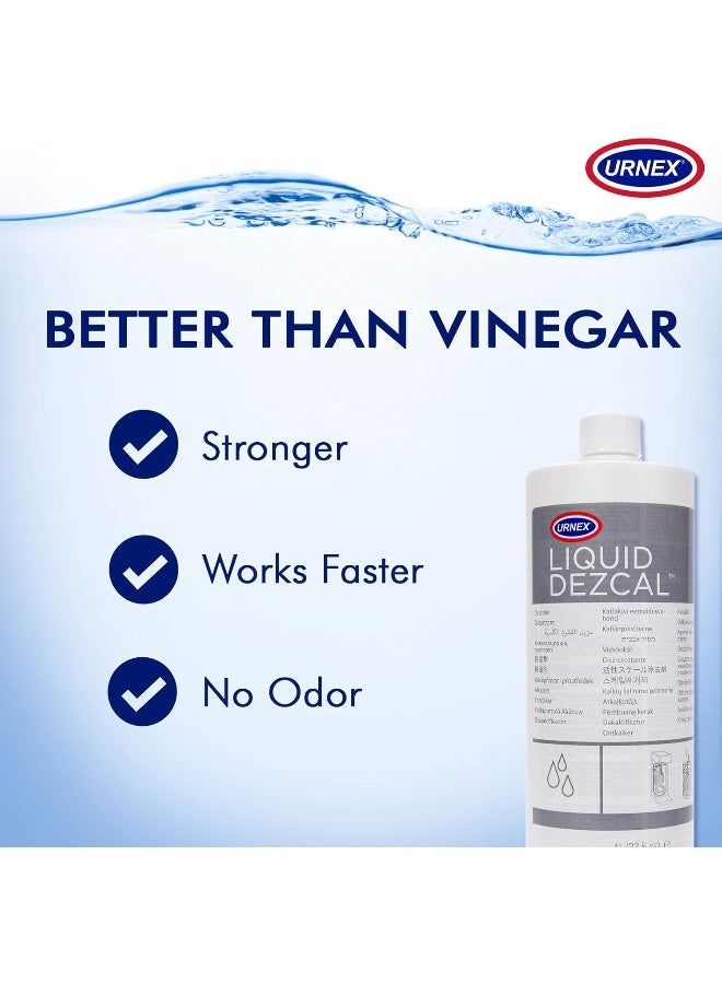 Urnex Urnex Liquid Dezcal Activated Descaling Solution - 33.6 Ounce (8 Uses) - Image 5
