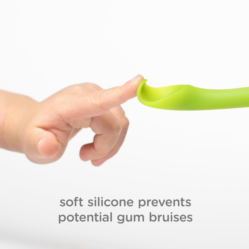 Olababy 3 Piece Parent Led and Baby Led Weaning First Feeding Set, Includes Training Spoon, Feeding Spoon and Suction Bowl with Lid - Image 2