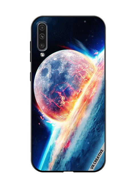Protective Case Cover For Samsung Galaxy A70/A70s Fallen Moon Design Multicolour