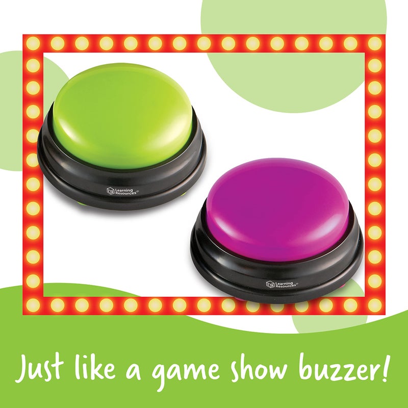Learning Resources Answer Buzzers - Set of 4, Ages 3+, Assorted Colored Buzzers, Game Show Buzzers, Perfect for Family Game and Trivia Nights, for Kids - Image 5