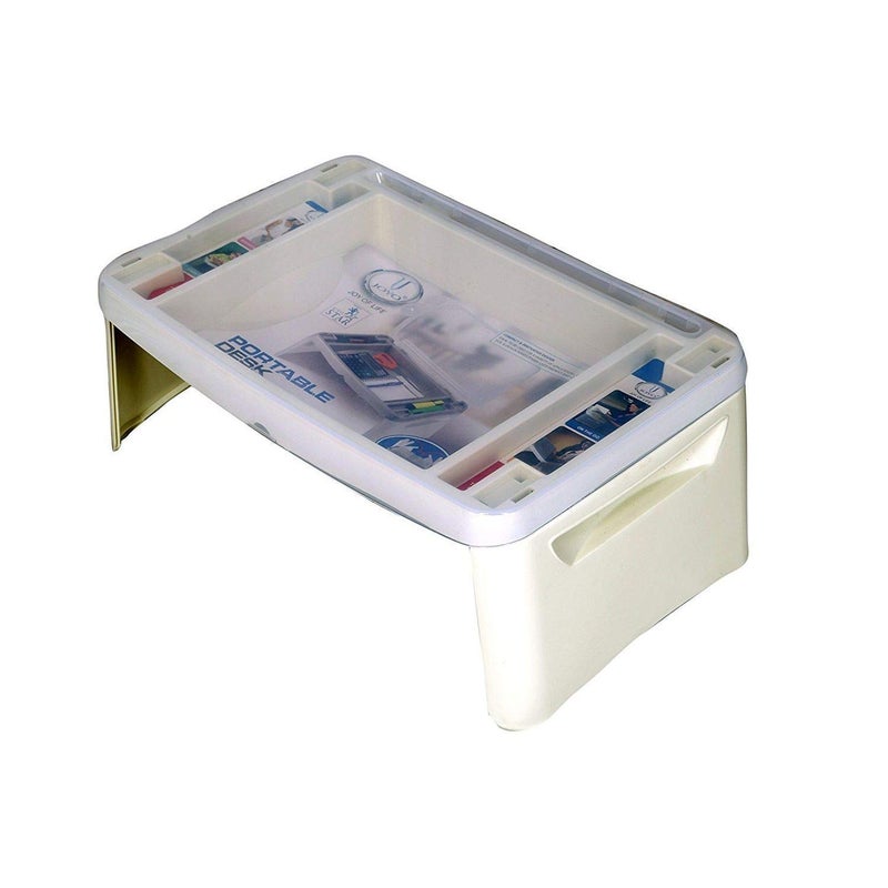 Nikrim MultiUtility Compact Foldable Desk Study Table Computer Table Bed Table Random Color