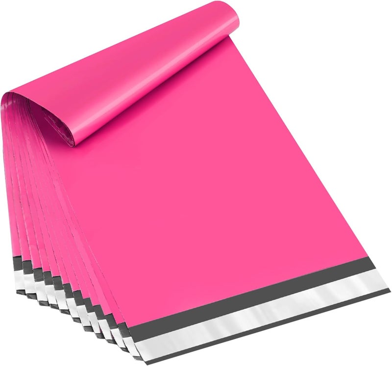UCGOU 17.7x22 Large Poly Mailers Hot Pink Shipping Bags Self-Sealing Waterproof and Tear-Proof Shipping Envelope for Small Business Mailers Poly Bags for Clothing, Books 50 Pack - Image 1