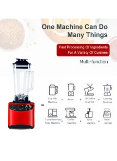 sokany 5-Speeds Power Crush Machine Multi-Function Countertop Blender Ice Shaver Food Grinder Juicer 2.5L Red  - Image 3