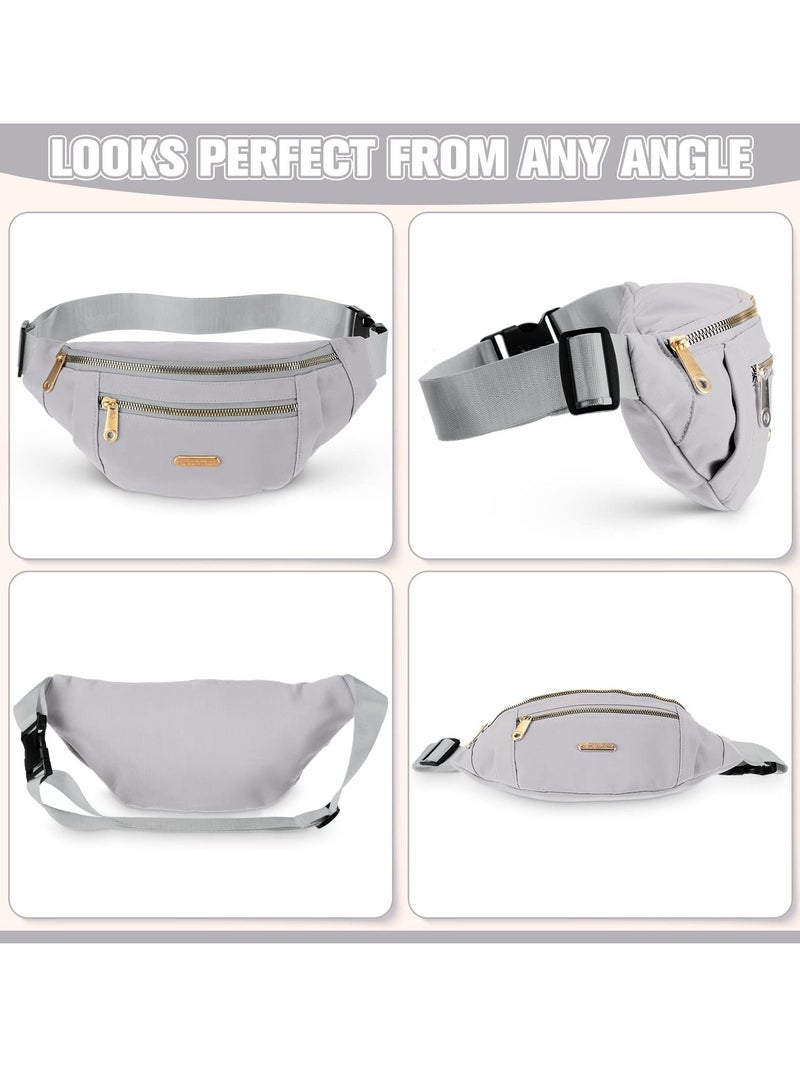 SYOSI Packs, Waterproof Waist Packs for Women and Men with Adjustable Strap Waist Pouch for Sports Running Exercise Walking Travel 3 Pcs  - Image 4