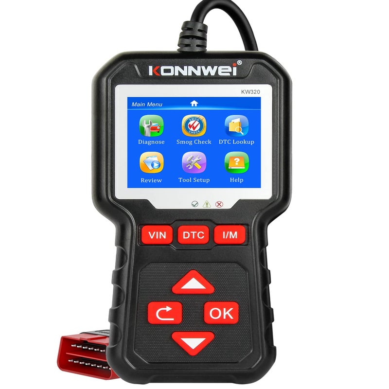 KONNWEI KW320 Car OBD2 Scanner Professional Code Reader Engine Fault Code Reader Scanner CAN Diagnostic Scan Tool for All OBD II Protocol Cars Since 1996
