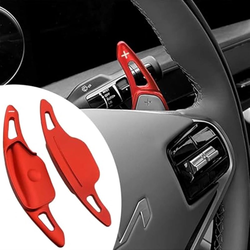 QASULER Silver Paddle Shifter Extensions for Kia K8 Hybrid - Image 2