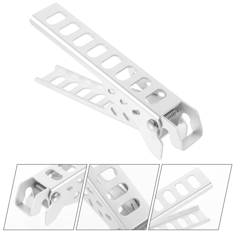 Aluminum Alloy Hot Plate Gripper Pot Clamp Ergonomic Anti Scald Kitchen Gadget For Safe Handling Hot Bowls Plates Cooking Outdoor Use - Image 5