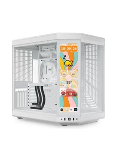 HYTE Y70 Touch Infinite Dual Chamber Mid-Tower ATX PC Gaming Case, Supports Up to 360mm Radiator & 10x 120mm Fans, Nexus Touch, 1x USB-C 3.2 Gen 2, 2x USB-A 3.2 Gen 1, CS-HYTE-Y70TI-WW  - Image 1