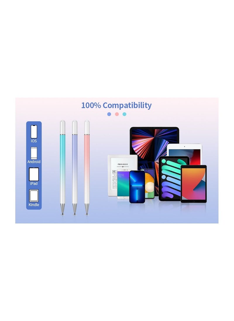 KASTWAVE - Stylus Pens, Stylus Pens for Touch Screens, 3 Pcs High Precision Magnetic Disc Universal Stylus Pen, Universal Capacitive Stylus, Compatible with Tablets and All Capacitive Touch Screens - Image 1