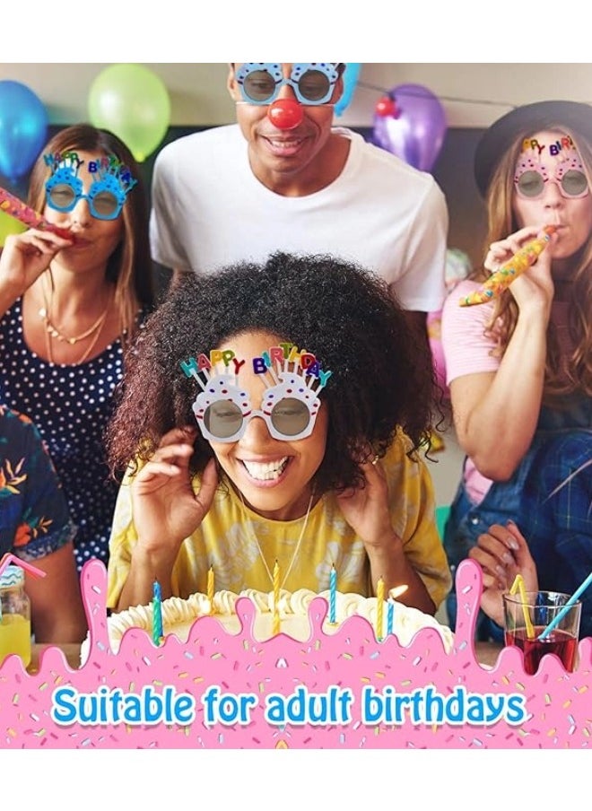 ShebSheb 3PCS Birthday Cake Party Glasses For Men Women Kids，Costume Glasses For  Party Decorations,   Birthday Party  - Image 5