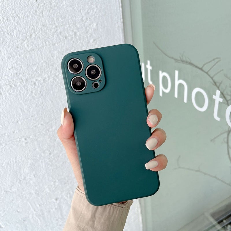 حافظة هاتف مناسبة لـ iPhone 17Pro بتصميم ثقب دقيق ومصنوعة من TPU بحواف مستقيمة لحافظة هاتف 16Xr مكعب روبيك سيليكون لأبل 15 - Image 1