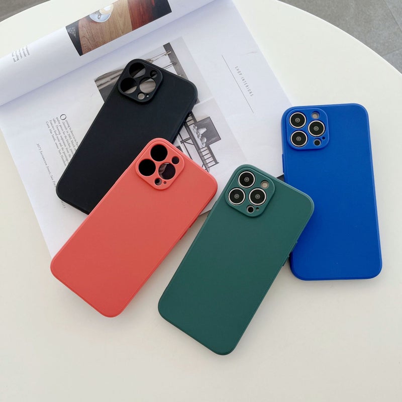 حافظة هاتف مناسبة لـ iPhone 17Pro بتصميم ثقب دقيق ومصنوعة من TPU بحواف مستقيمة لحافظة هاتف 16Xr مكعب روبيك سيليكون لأبل 15 - Image 3