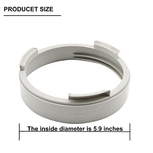 NWESTUN 5.9 inch Portable Air Conditioner Exhaust Hose Coupler Window Adapter A/C Connector, Suit for Air Conditioning Exhaust Port (Round) - Image 3