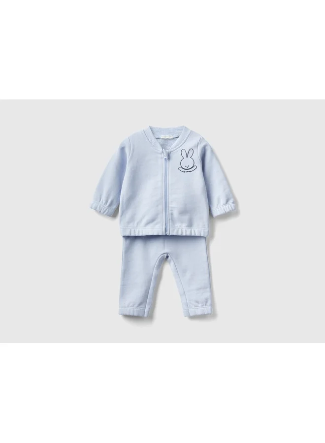 يونايتد كولورز أوف بينتيون Sweat Outfit In Organic Cotton