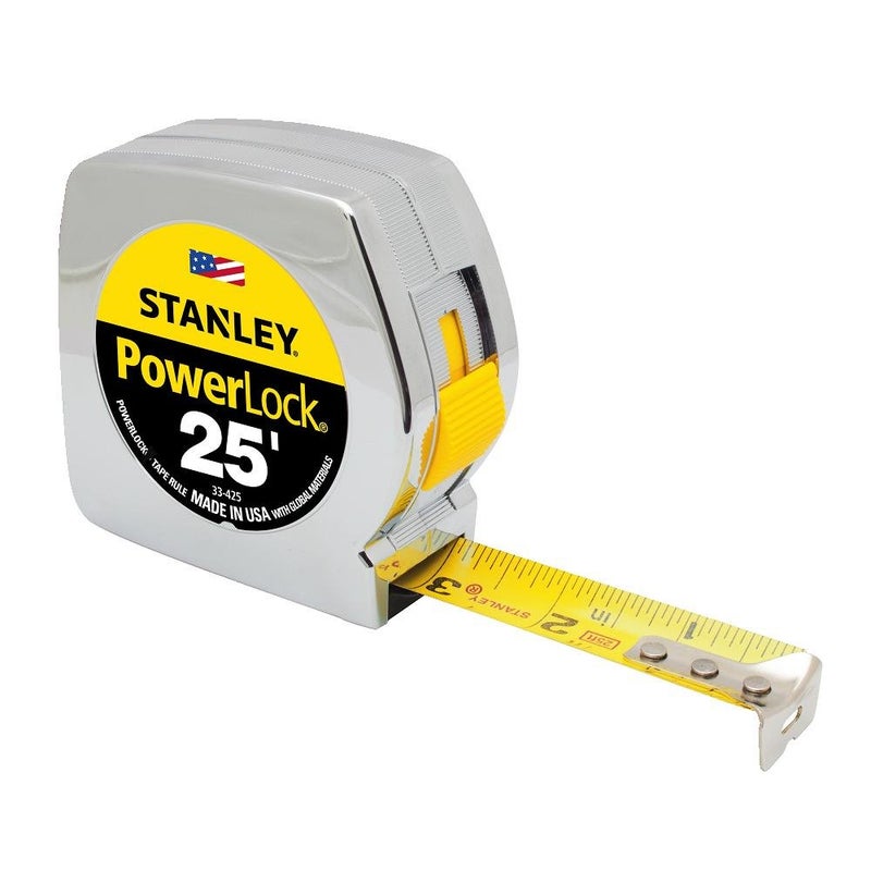 Stanley STANLEY Tape Measure, Chrome, 25-Foot (33-425)  - Image 1