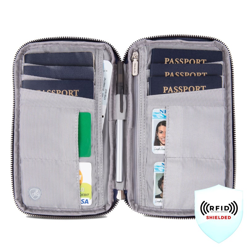 Travelon RFID Blocking Family Passport Wallet - Image 2