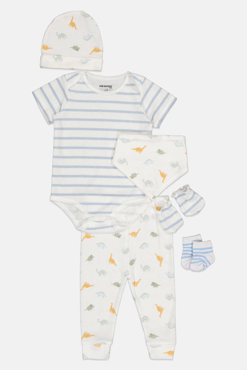 Joe Boxer Toddler Boy 6 Piece Allover Print Essentials Set, Multicolor - Image 1