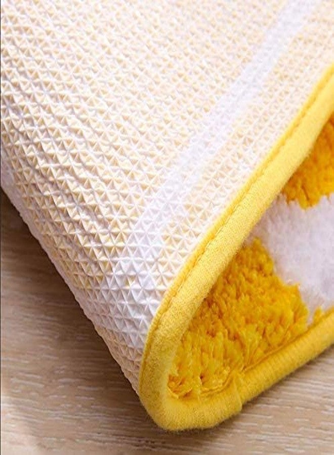 HYST Rainbow/Lemon Rug Carpet Water Absorption Non-Slip Bedroom Bathroom Door Mat (Lemon S) - Image 5