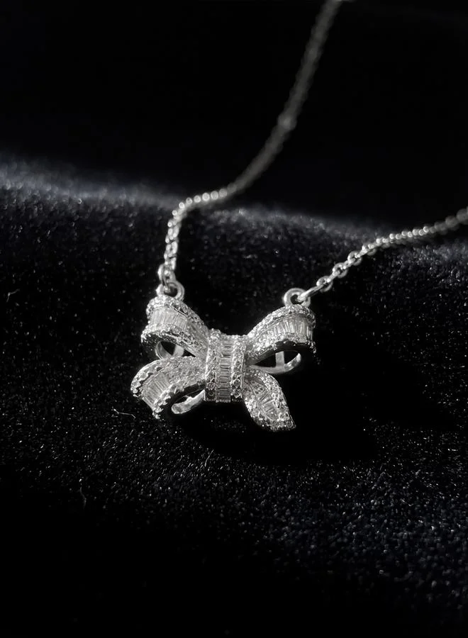Take Two  Embellished Bow Pendant Necklace for Women | Best Price UAE