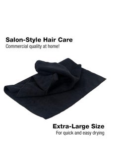 Eurow Microfiber Bleachproof Ultra Absorbent Salon Towels, 16 x 29 Inches, 10-Pack, Black - pzsku/ZD417B609C318B0292A5CZ/45/_/1731923798/84fb90d5-3b40-42f2-94f1-e05e6de6febe