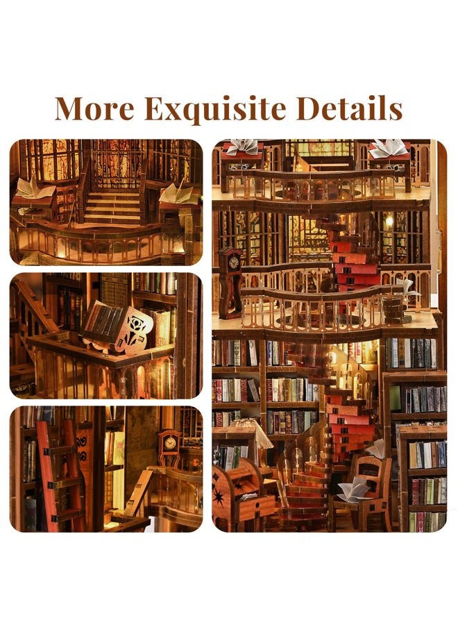 MiniCity DIY Miniature Dollhouse Booknook Kit with LED Lights for Adults and Teens - Image 3