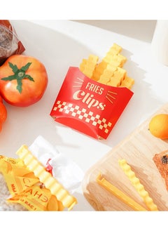 Generic 12 Pieces Food Bag Sealing Clips with Potato Box 12 Pcs Food Bag Sealing Clips for Storage Bags Snacks Food Bag with Potato Box Refrigerator Holder  - Image 3