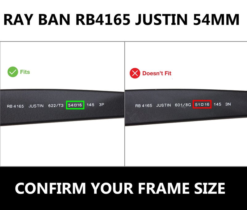 IKON LENSES Replacement Lenses for RB4165 Ray Ban (Polarized) - Fits RayBan RB 4165 Justin Sunglasses - Emerald Green (54MM) - Image 2